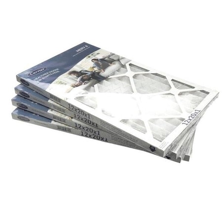 Carrier MERV 8 1" Filter, PK4 12X20X1-M8-C-P4